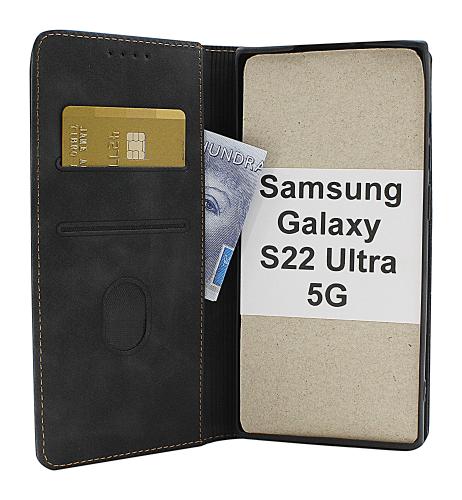 billigamobilskydd.se Fancy Standcase Wallet Samsung Galaxy S22 Ultra 5G