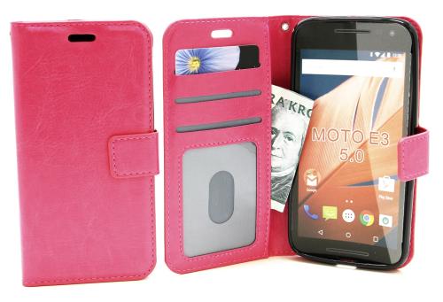 billigamobilskydd.se Crazy Horse Lompakko Lenovo Motorola Moto E3 / 3rd generation