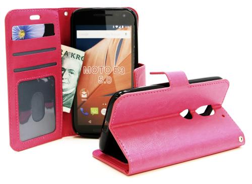 billigamobilskydd.se Crazy Horse Lompakko Lenovo Motorola Moto E3 / 3rd generation