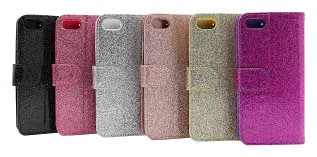 billigamobilskydd.se Standcase Glitter Wallet iPhone 7/8/SE 2nd Gen.