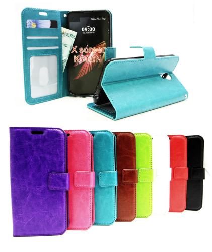 billigamobilskydd.se Crazy Horse Lompakko LG X Screen (K500N)
