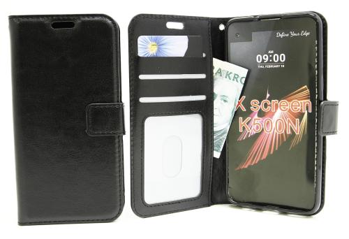 billigamobilskydd.se Crazy Horse Lompakko LG X Screen (K500N)