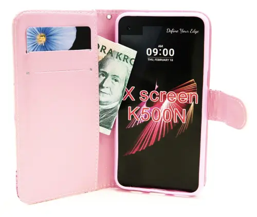 billigamobilskydd.se Kuviolompakko LG X Screen (K500N)