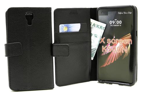 billigamobilskydd.se Jalusta Lompakkokotelo LG X Screen (K500N)