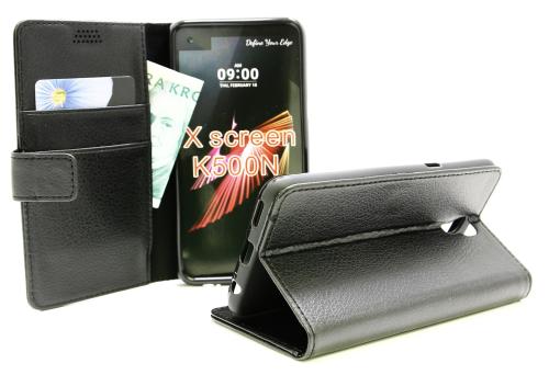 billigamobilskydd.se Jalusta Lompakkokotelo LG X Screen (K500N)