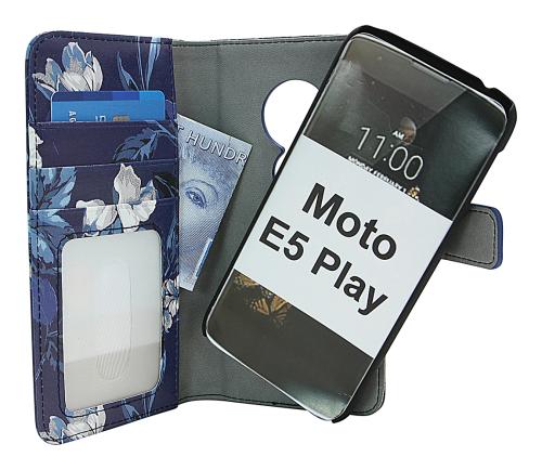 Coverin Skimblocker Design Magneettilompakko Moto E5 Play / E5 Play Go (XT1920-16)