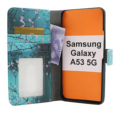 Coverin Skimblocker Design Magneettilompakko Samsung Galaxy A53 5G