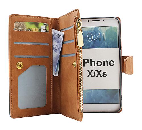 billigamobilskydd.se XL Standcase Luksuskotelo puhelimeen iPhone X/Xs