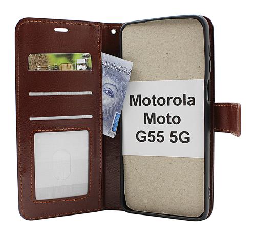 billigamobilskydd.se Crazy Horse Motorola Moto G55 5G Puhelimen Kuoret