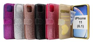 billigamobilskydd.se Standcase Glitter Wallet iPhone 11 (6.1)