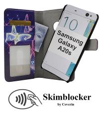 Coverin Skimblocker Design Magneettilompakko Samsung Galaxy A20s (A207F/DS)