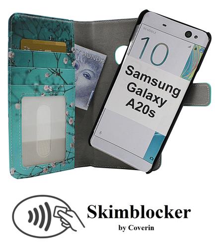 Coverin Skimblocker Design Magneettilompakko Samsung Galaxy A20s (A207F/DS)