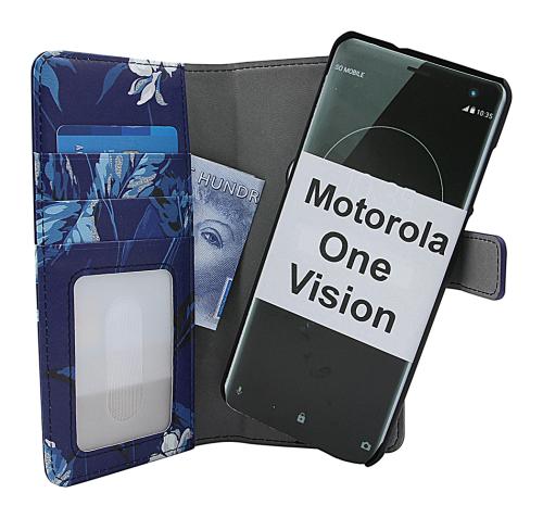 Coverin Skimblocker Design Magneettilompakko Motorola One Vision