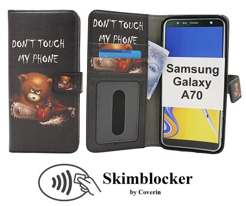 Coverin Skimblocker Design Magneettilompakko Samsung Galaxy A70 (A705F/DS)