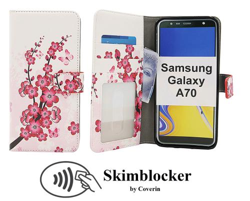 Coverin Skimblocker Design Magneettilompakko Samsung Galaxy A70 (A705F/DS)