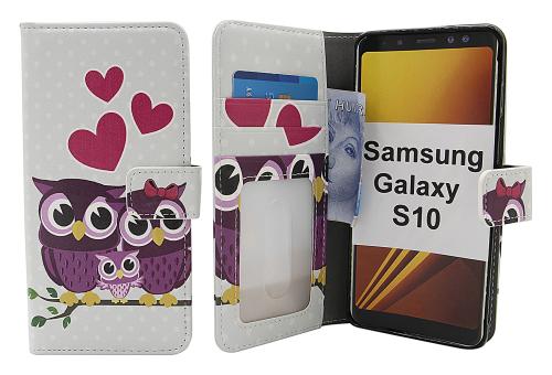 Coverin Skimblocker Design Magneettilompakko Samsung Galaxy S10 (G973F)