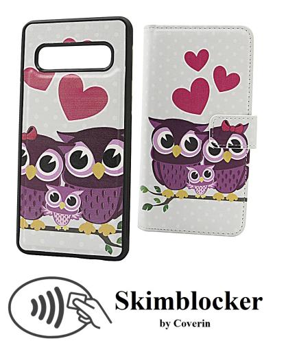 Coverin Skimblocker Design Magneettilompakko Samsung Galaxy S10 (G973F)