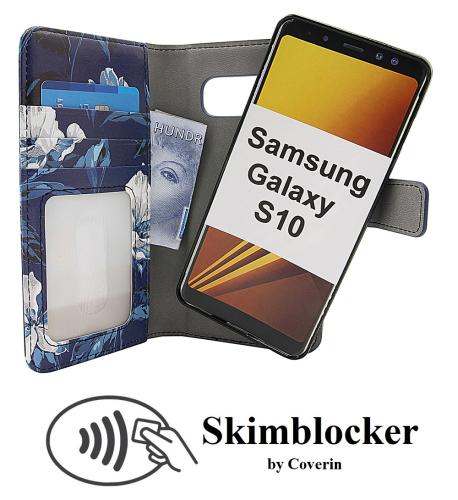 Coverin Skimblocker Design Magneettilompakko Samsung Galaxy S10 (G973F)