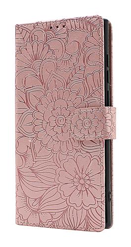 billigamobilskydd.se Flower Standcase Wallet Samsung Galaxy S22 Ultra 5G