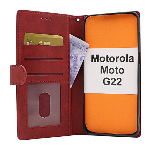 billigamobilskydd.se Zipper Standcase Wallet Motorola Moto G22