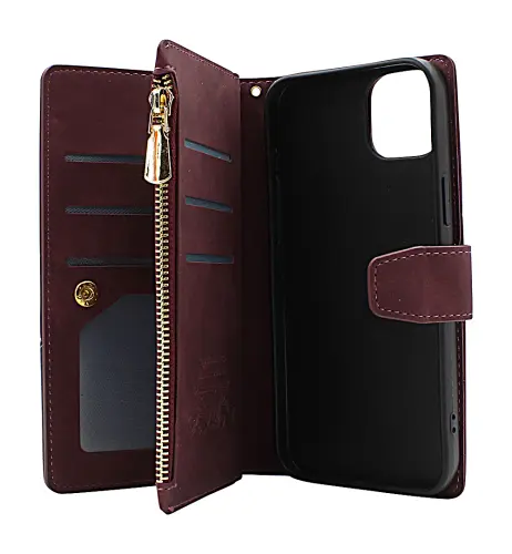 billigamobilskydd.se XL Standcase Luksuskotelo puhelimeen iPhone 14 Plus (6.7)