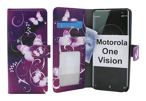 Coverin Skimblocker Design Magneettilompakko Motorola One Vision