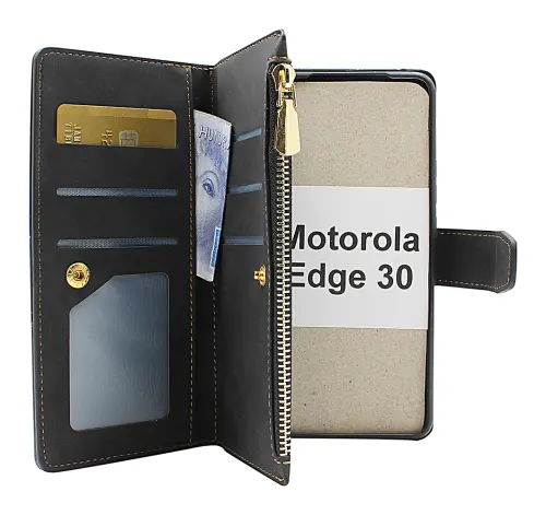 billigamobilskydd.se XL Standcase Luksuskotelo puhelimeen Motorola Edge 30