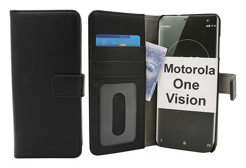 Coverin Skimblocker Magneettikotelo Motorola One Vision