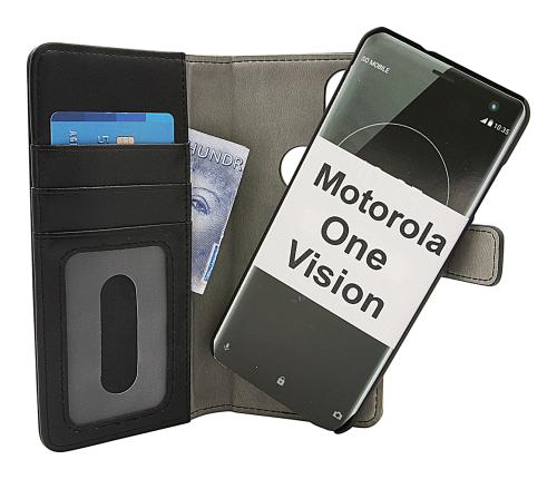 Coverin Skimblocker Magneettikotelo Motorola One Vision