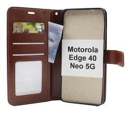 billigamobilskydd.se Crazy Horse Lompakko Motorola Edge 40 Neo 5G