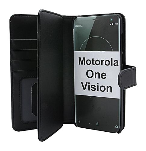 Coverin Skimblocker XL Magnet Wallet Motorola One Vision