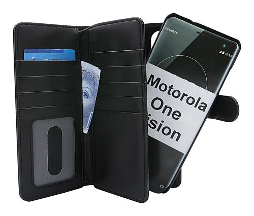 Coverin Skimblocker XL Magnet Wallet Motorola One Vision