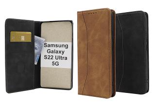 billigamobilskydd.se Fancy Standcase Wallet Samsung Galaxy S22 Ultra 5G