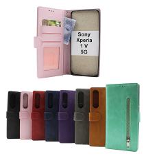 billigamobilskydd.se Zipper Standcase Wallet Sony Xperia 1 V 5G (XQ-DQ72)