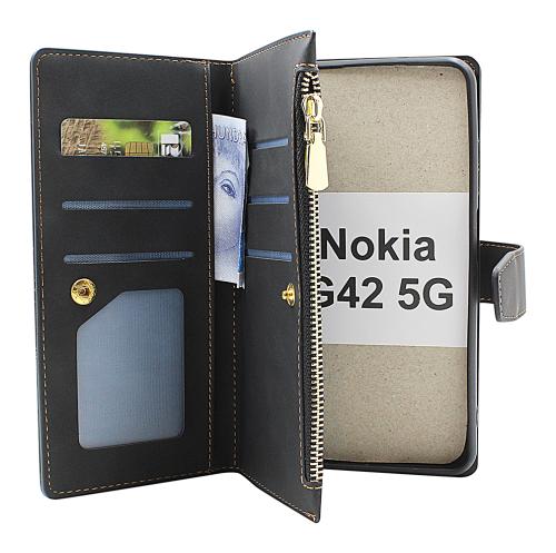 billigamobilskydd.se XL Standcase Luksuskotelo puhelimeen Nokia G42 5G