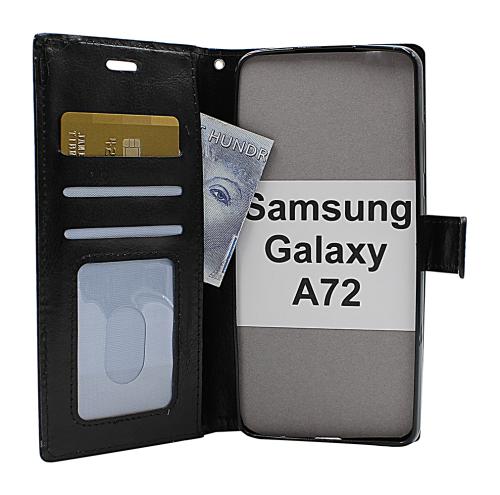 billigamobilskydd.se Crazy Horse Lompakko Samsung Galaxy A72 (A725F/DS)