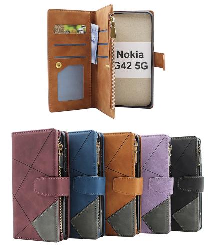 billigamobilskydd.se XL Standcase Luksuskotelo puhelimeen Nokia G42 5G