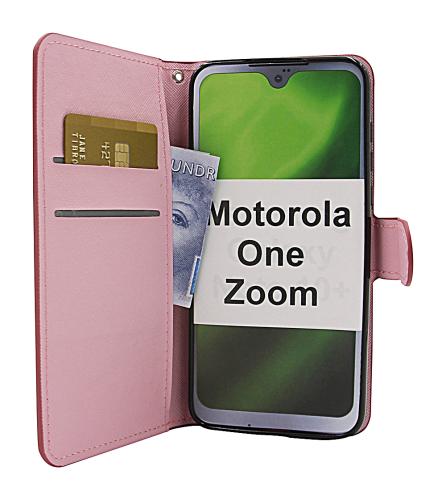 billigamobilskydd.se Kuviolompakko Motorola One Zoom