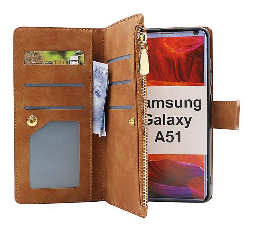 billigamobilskydd.se XL Standcase Luksuskotelo puhelimeen Samsung Galaxy A51 (A515F/DS)