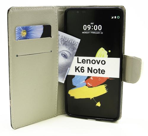 billigamobilskydd.se Kuviolompakko Lenovo K6 Note