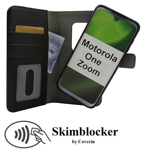 Coverin Skimblocker Magneettikotelo Motorola One Zoom