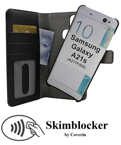 Coverin Skimblocker Magneettikotelo Samsung Galaxy A21s (A217F/DS)