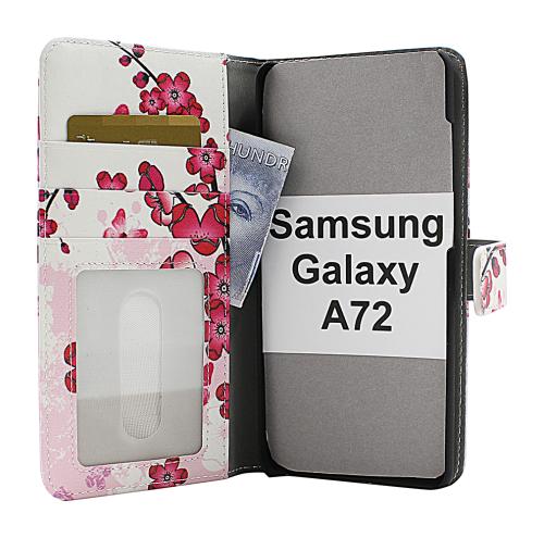 Coverin Skimblocker Design Magneettilompakko Samsung Galaxy A72 (A725F/DS)