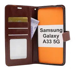 Coverin Crazy Horse Lompakko Samsung Galaxy A33 5G (A336B)