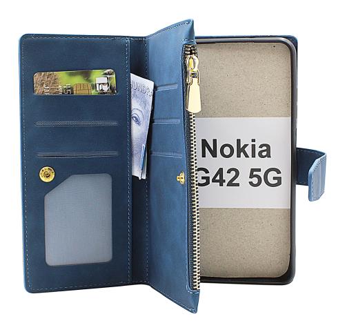 billigamobilskydd.se XL Standcase Luksuskotelo puhelimeen Nokia G42 5G