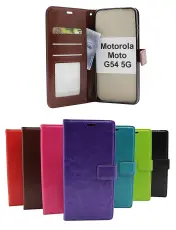 billigamobilskydd.se Crazy Horse Lompakko Motorola Moto G54 5G