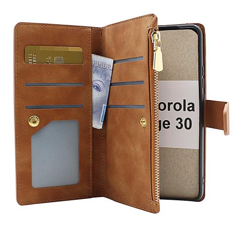 billigamobilskydd.se XL Standcase Luksuskotelo puhelimeen Motorola Edge 30