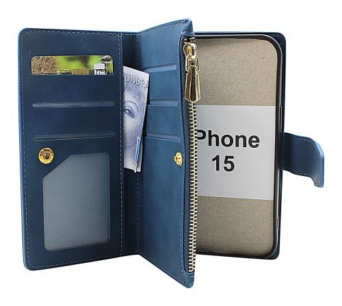billigamobilskydd.se XL Standcase Luksuskotelo puhelimeen iPhone 15