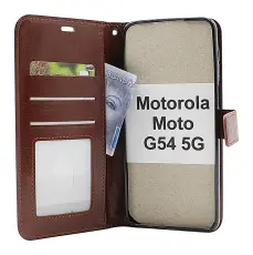 Coverin Crazy Horse Lompakko Motorola Moto G54 5G