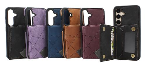 billigamobilskydd.se Samsung Galaxy S24 / S25 5G CardCase Luxe Suojakuori